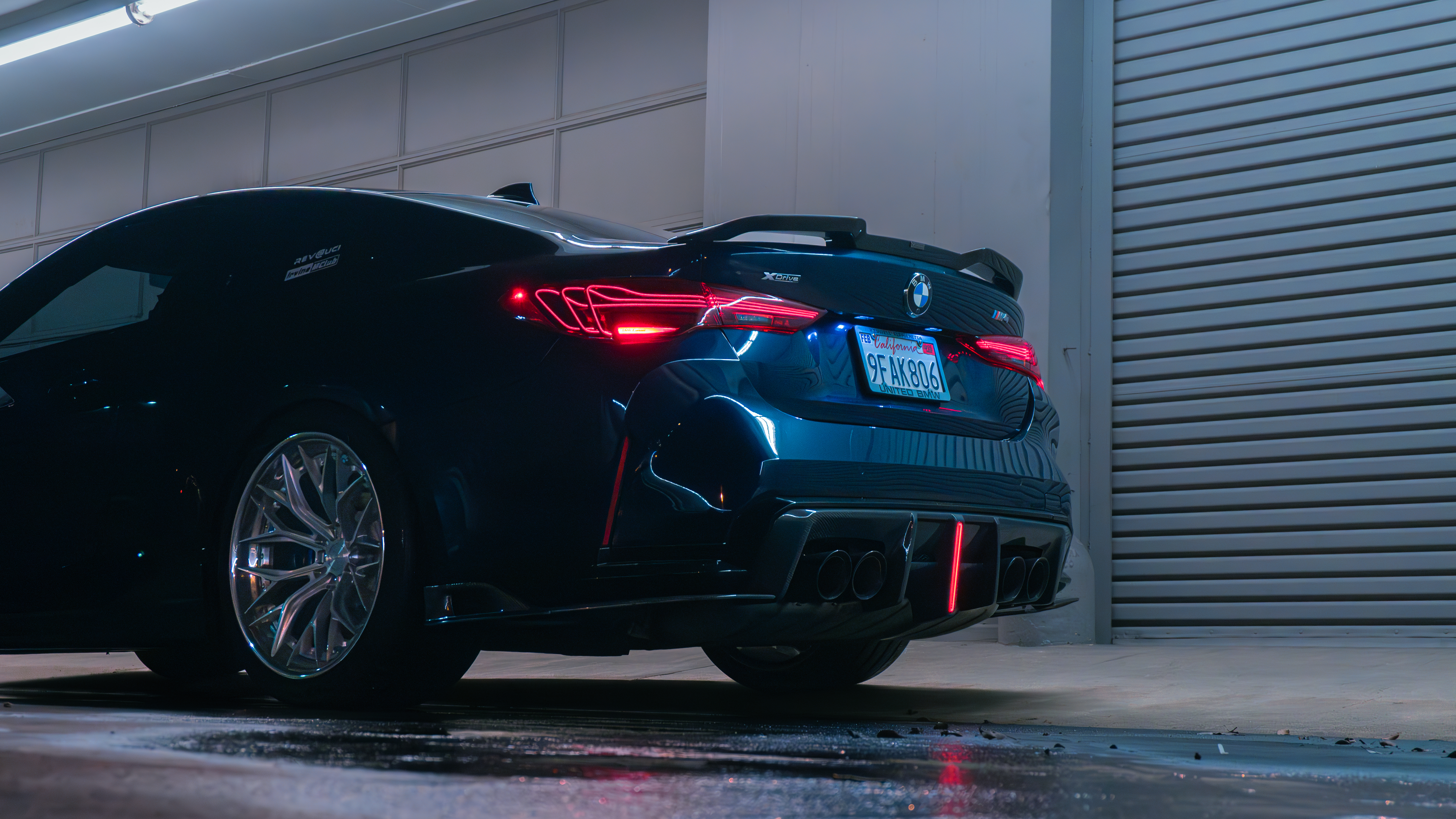 Adro BMW M4 G82 with Motivo Forged CS-J custom wheels in gloss brushed clear face and triple chrome lip front side view — view 6